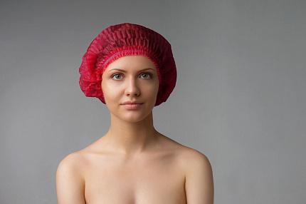 Шапочка "Шарлотка" бордо (50шт/уп) Россия